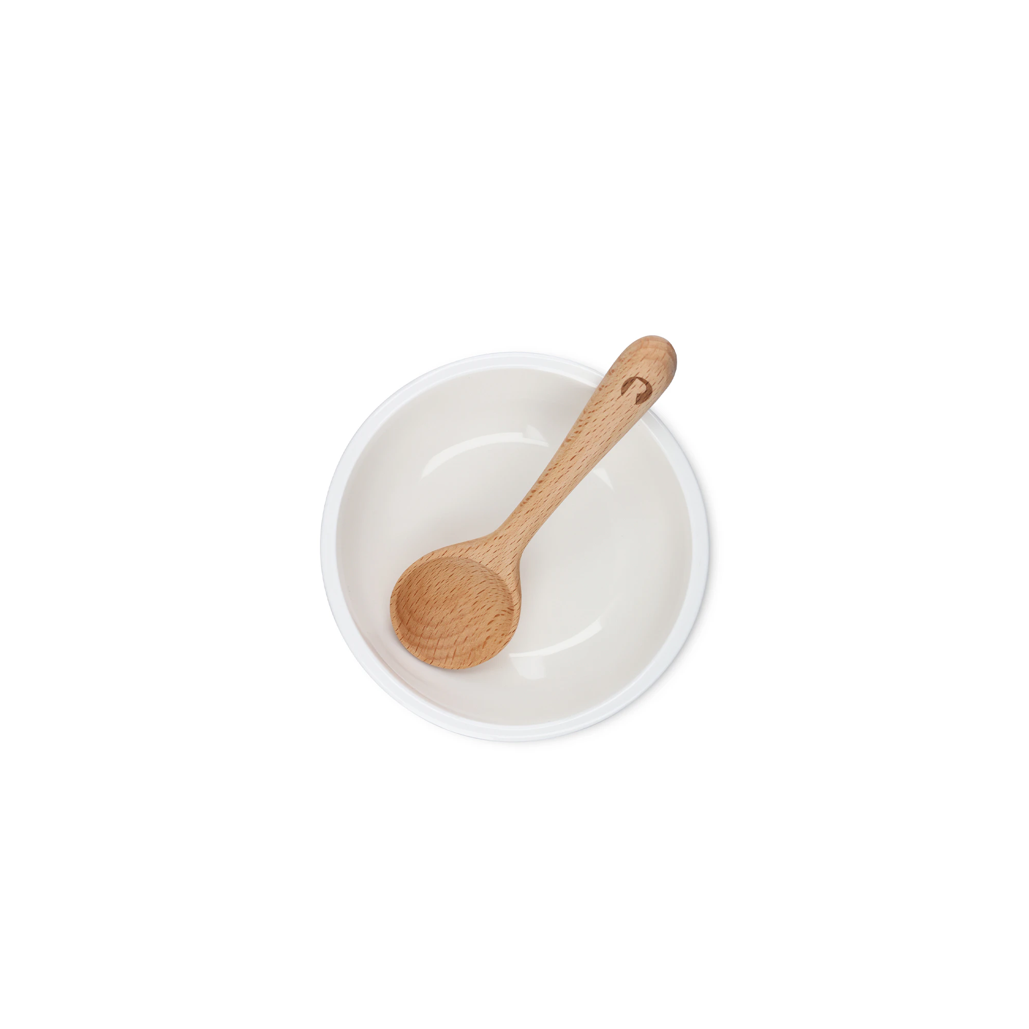 Rosendahl Grand Cru snackskål och sked Vit, Ø10,5 cm