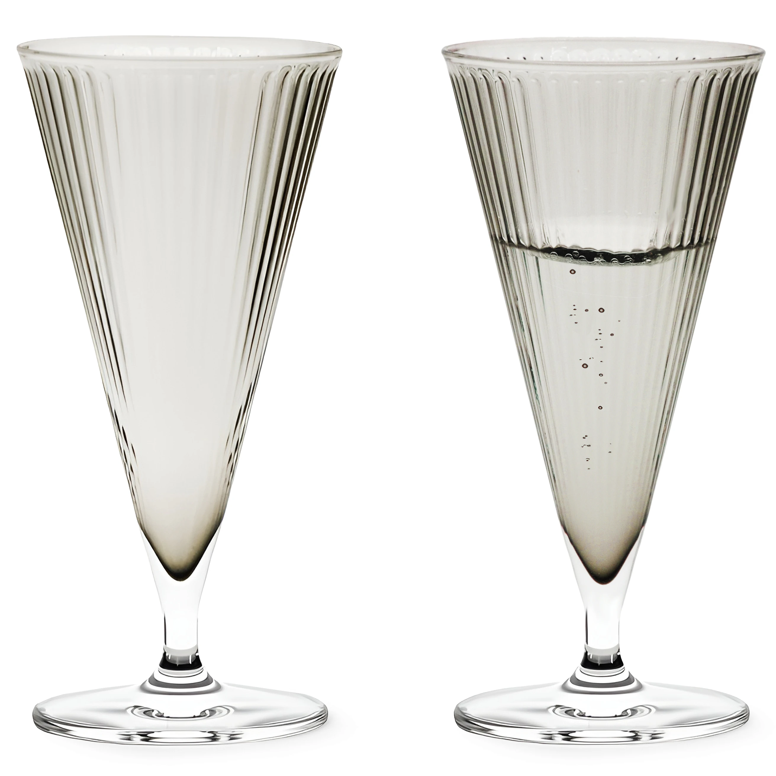 Rosendahl Copenhagen Grand Cru Nouveau Champagneglas 20 Cl 2-pack R&ouml;k - Champagneglas Munbl&aring;st Glas Smoke