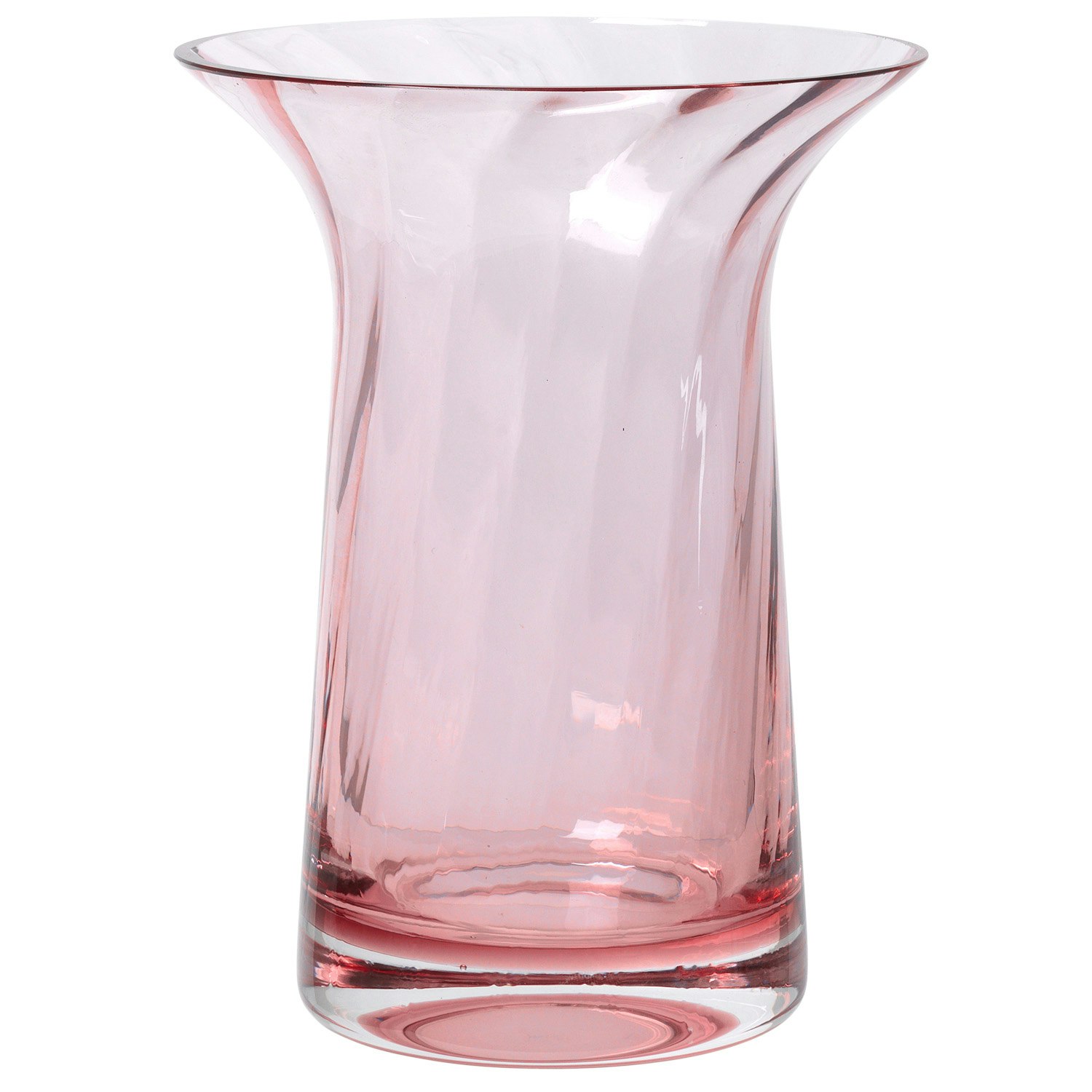 Rosendahl Copenhagen Optic Anniversary Vas 16 Cm - Vaser Munbl&aring;st Glas Blush