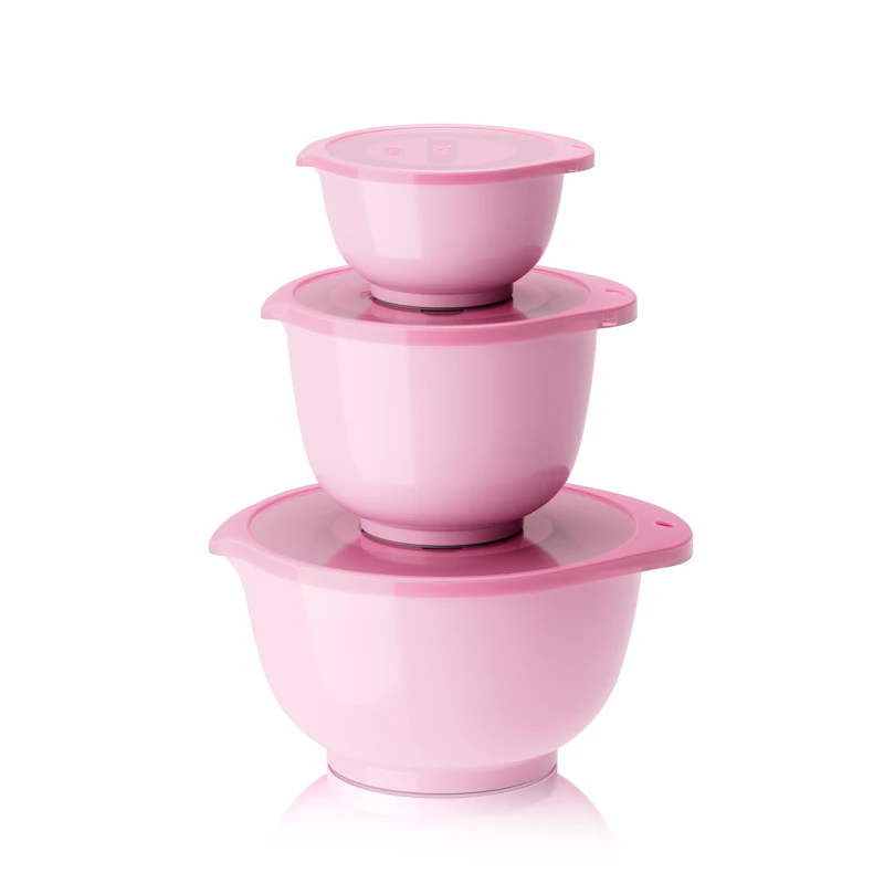 Rosa bandet skål 3-pack