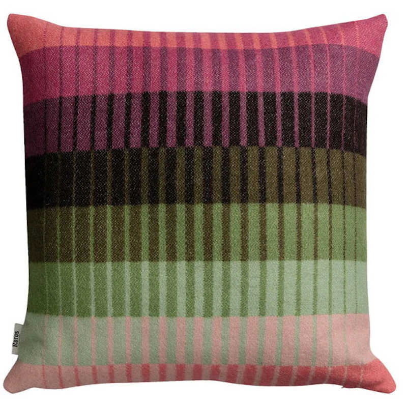 Åsmund Gradient Kudde 50x50 cm, Rosa / Grön