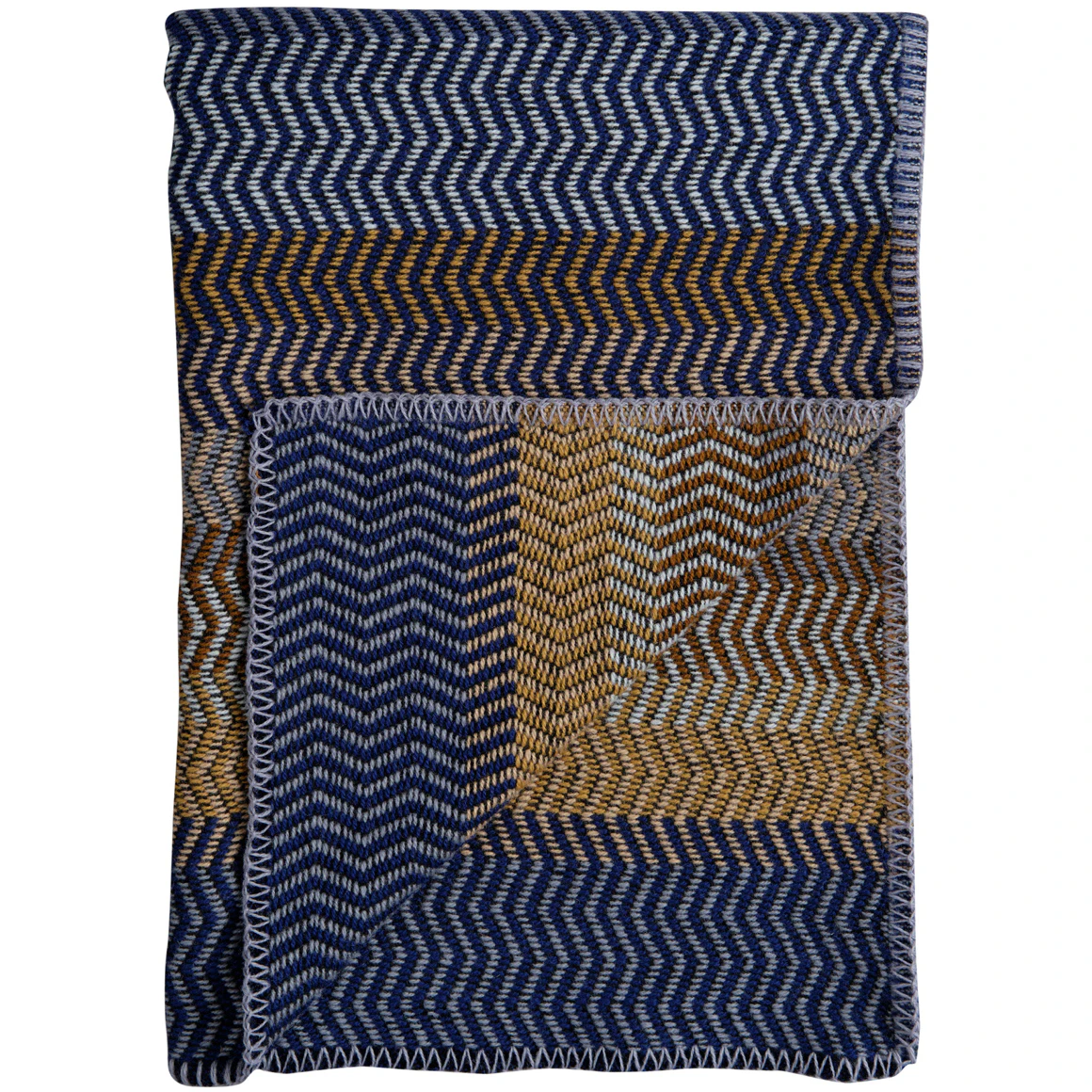 Røros Tweed Fri Ullpläd 150x200 Cm November View - Plädar & Filtar Lammull Blå