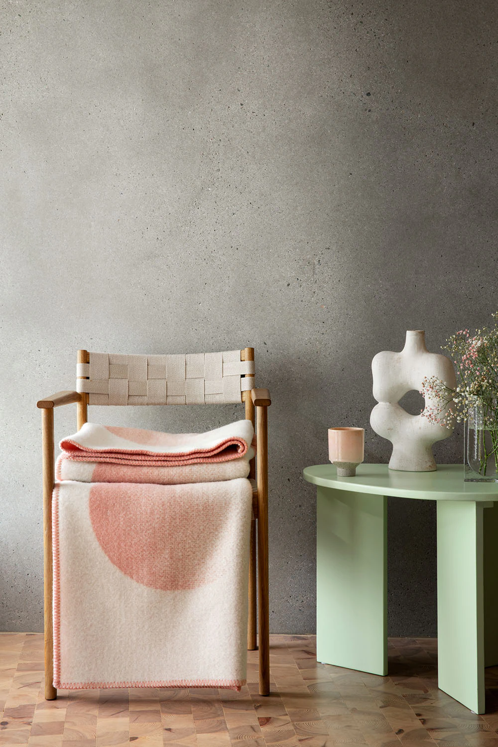 Røros Tweed Moon pläd 135x200 Cm, rosy sky från Røros Tweed, bild 3