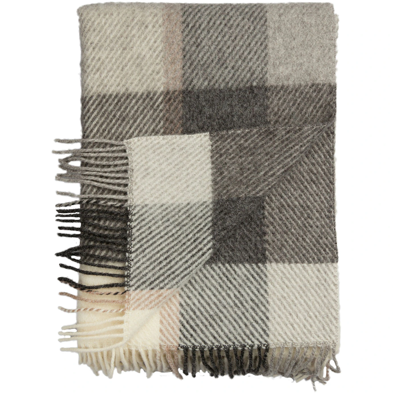 Røros Tweed Myrull Pläd 140x220 Cm - Plädar & Filtar Norsk Lammull Natural