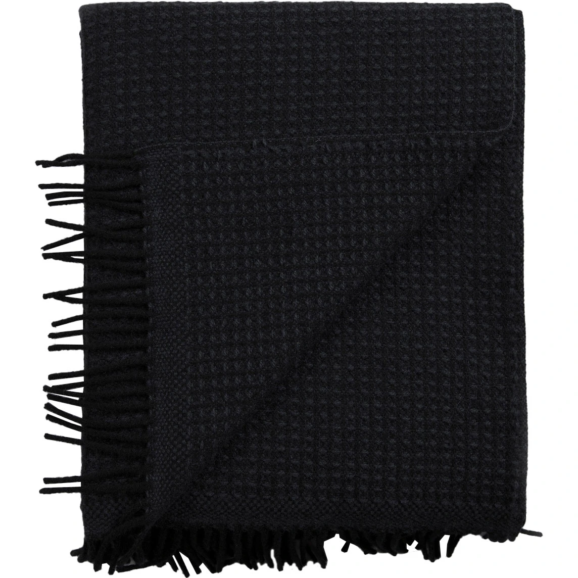 Røros Tweed Vega Pläd 150x210 Cm - Plädar & Filtar Norsk Lammull Svart