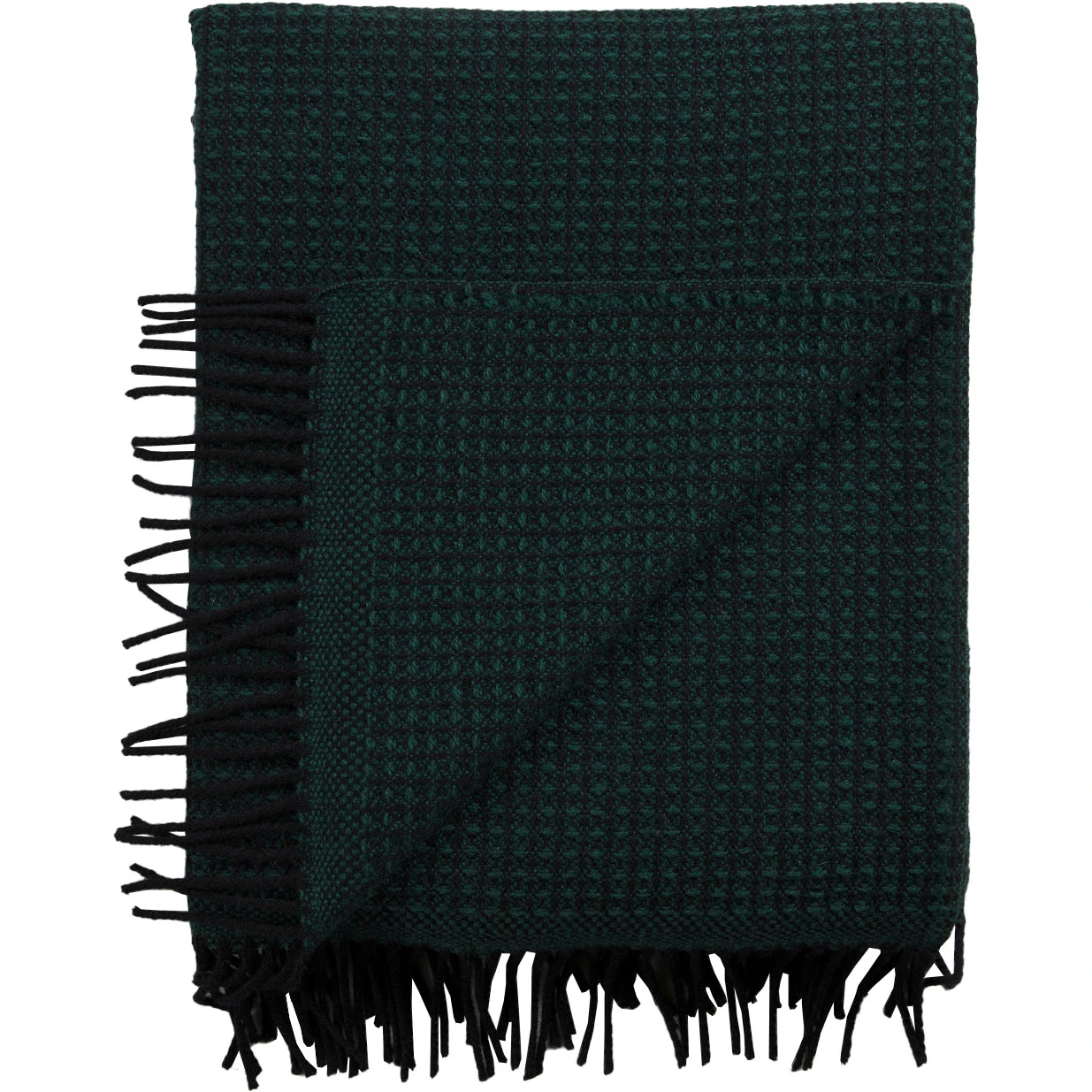 Røros Tweed Vega Pläd 150x210 Cm - Plädar & Filtar Norsk Lammull Mörkgrön