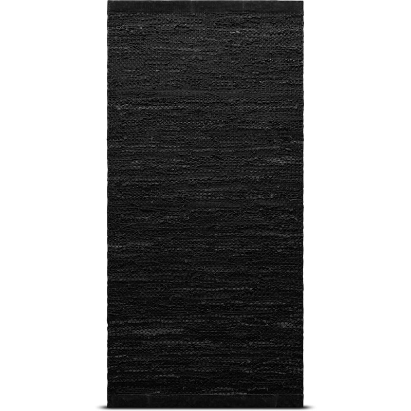 Leather Matta 170x240 cm, Black