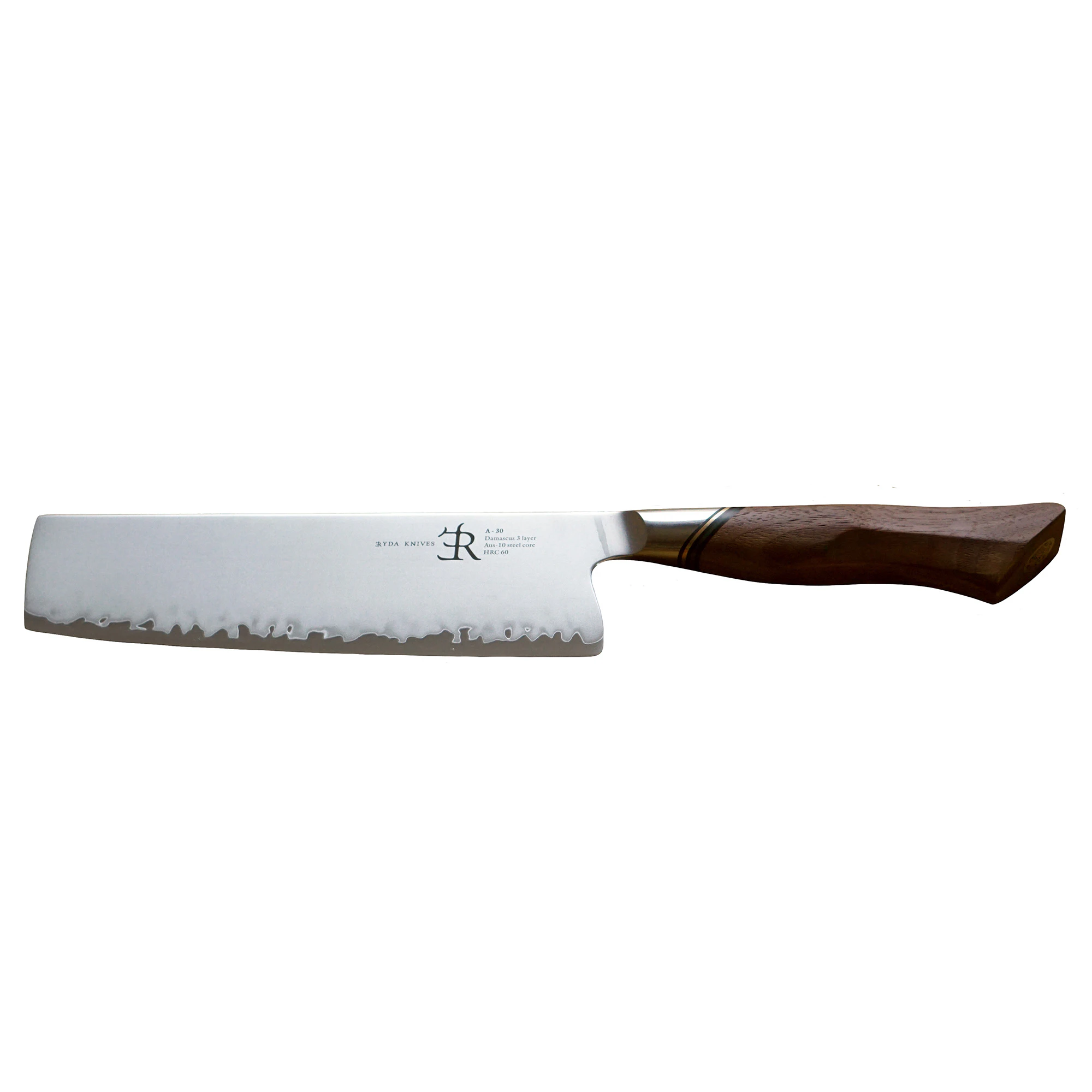 Ryda Knives A-30 Nakirikniv 18 Cm - Gr&ouml;nsaksknivar Aus-10 Steel Brun