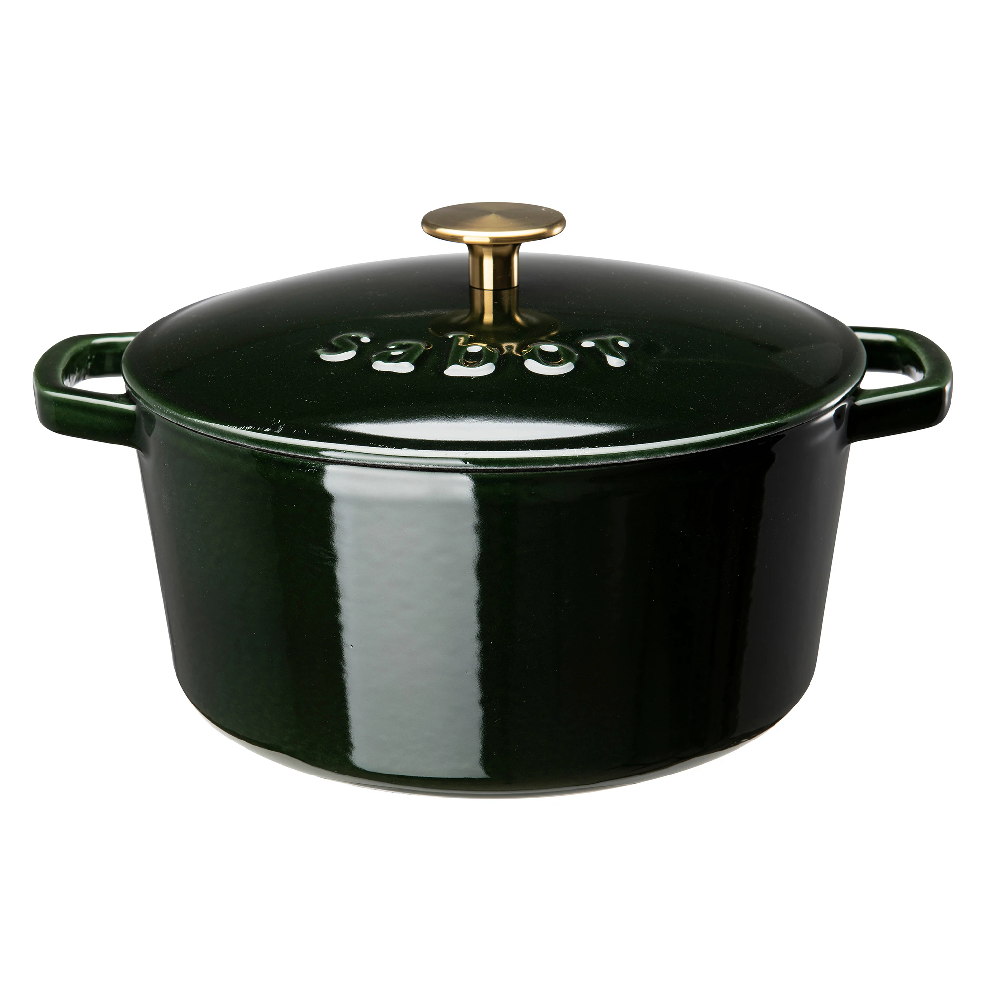 Sabor Classic sgryta 4,4 L - Grytor Gjutjärn Shiny Green