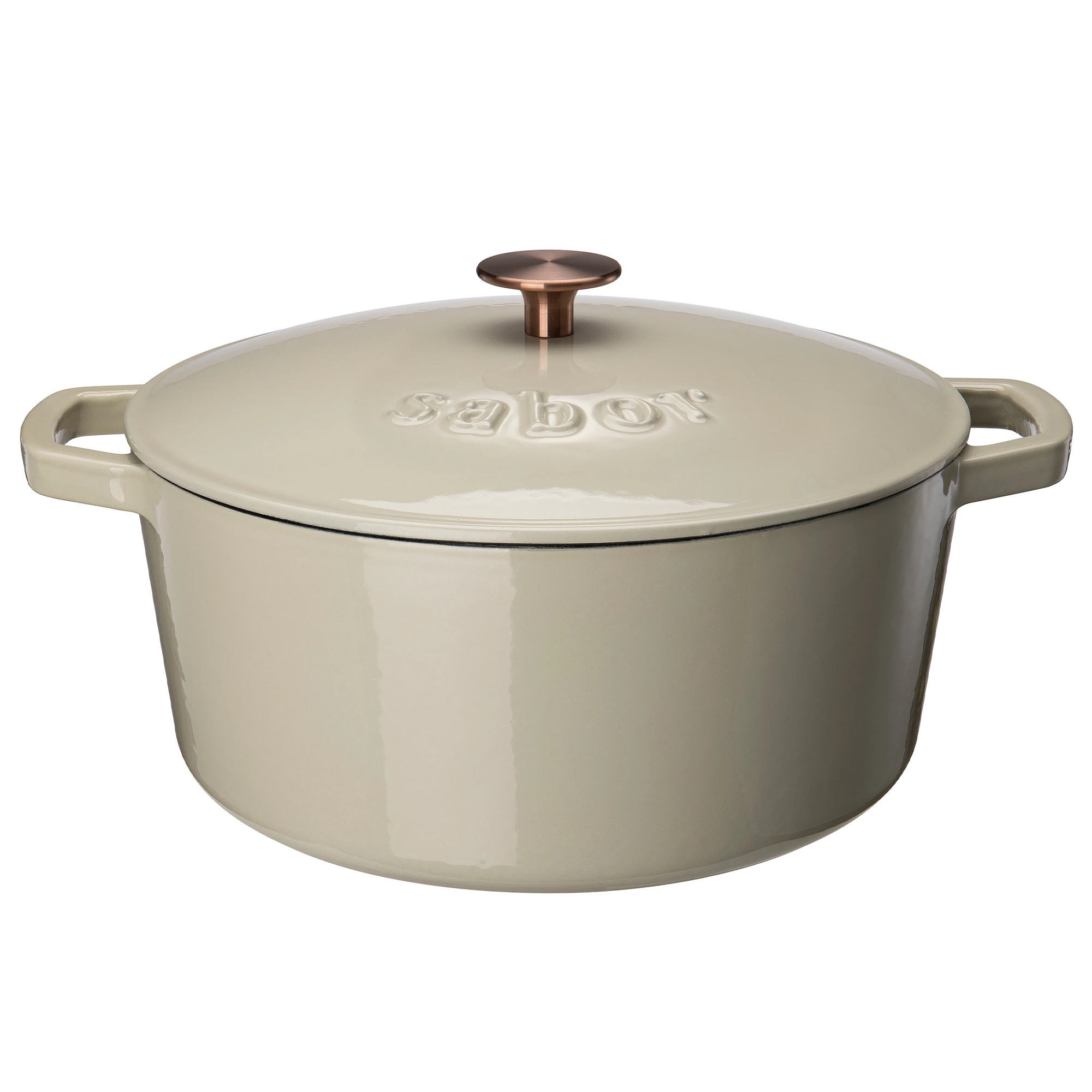 Sabor Classic sgryta 6,7 L - Grytor Gjutjärn Varmgrå