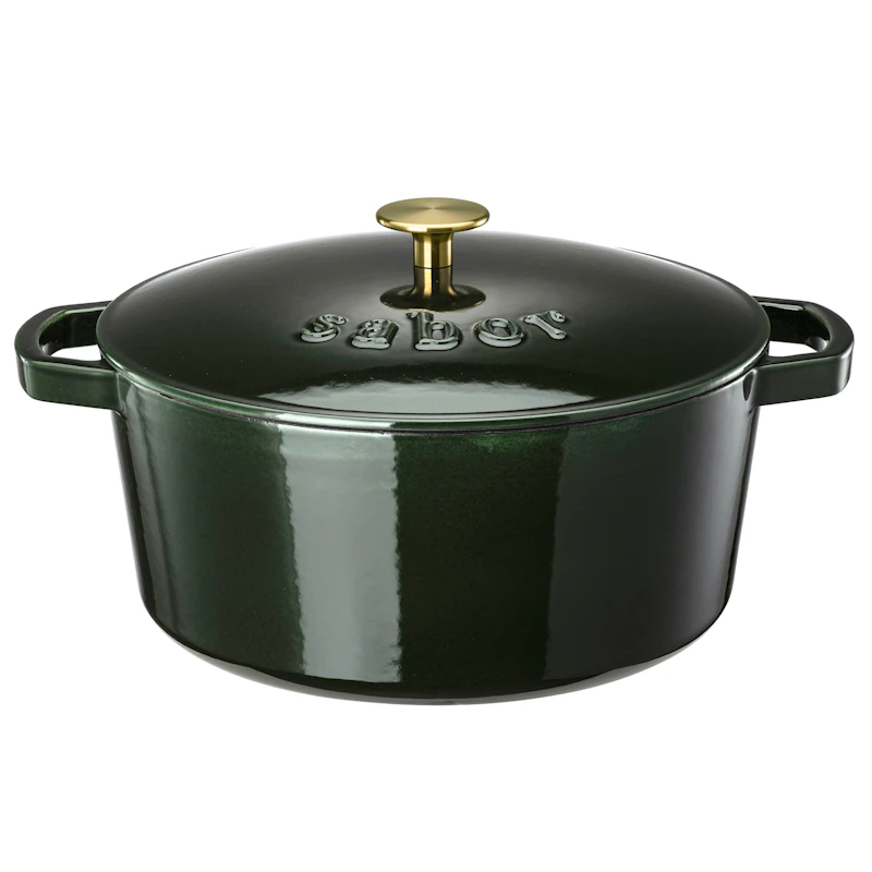 Classic Gjutjärnsgryta 6,7 L, Shiny Green