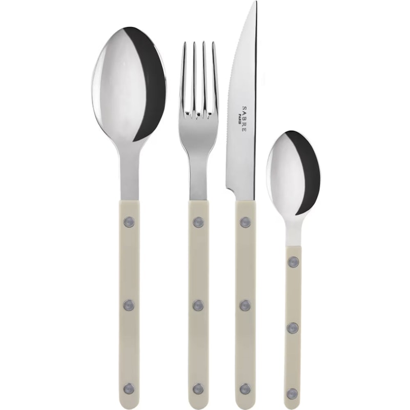 Bistrot Bestickset 4 Delar, Light Khaki