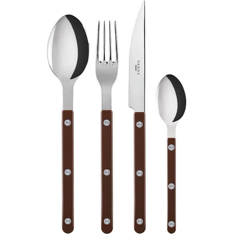 Bistrot Bestickset 4 Delar, Chocolate