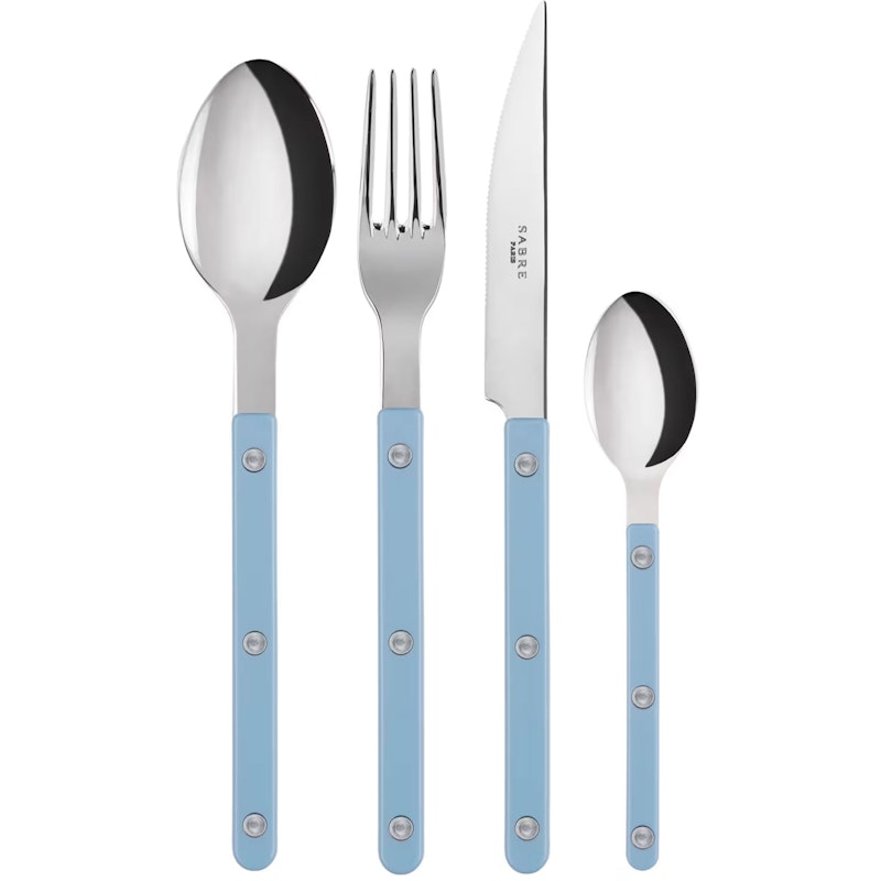 Bistrot Bestickset 4 Delar, Pastellblå