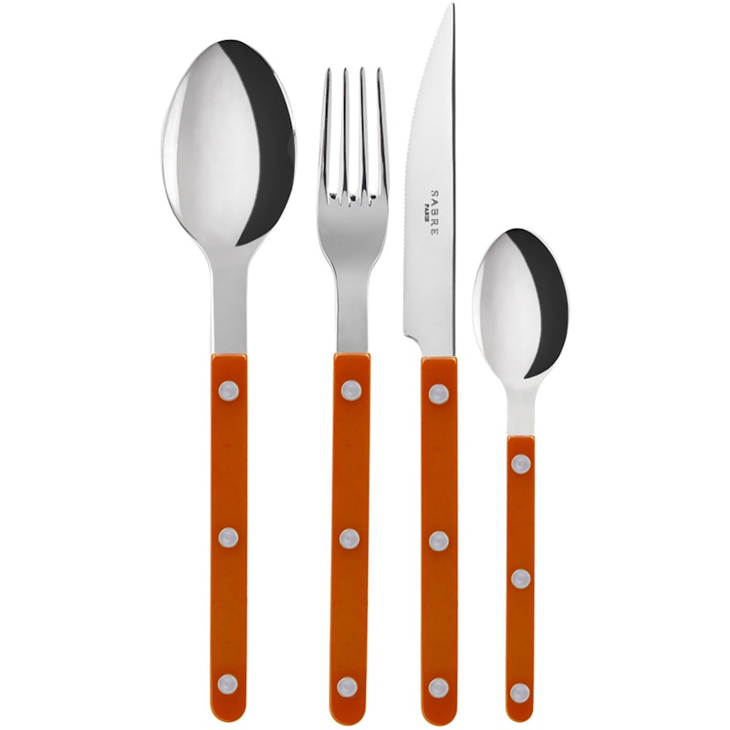 Bistrot Bestickset 4 Delar, Orange