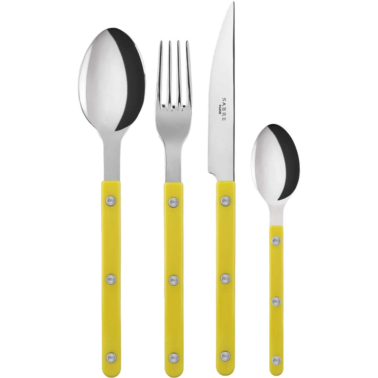 Sabre Bistrot Bestickset 4 Delar - Bestickset Rostfritt Stål Gul