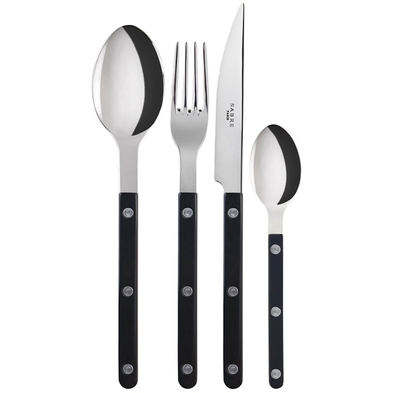 Bestickset 4 Delar Bistrot Svart Sabre Paris