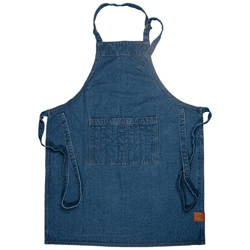 Aron Förkläde Denim, Blå