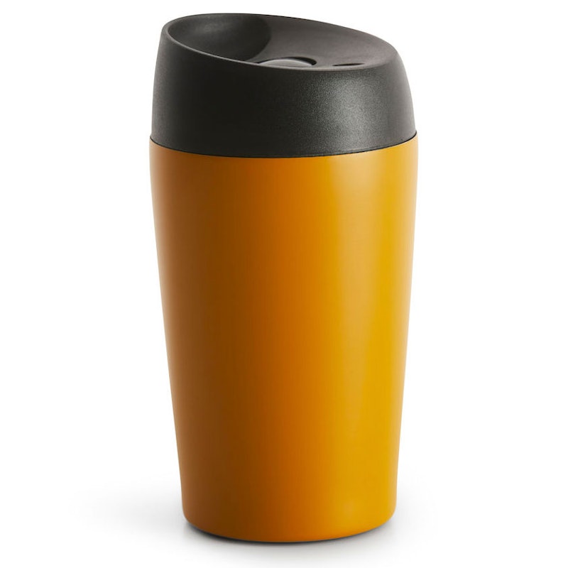 Bilmugg Med Låsbar Tryckfunktion 24 cl, Gul