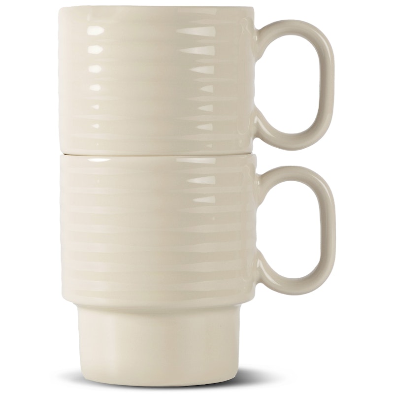 Coffee & More Kaffekoppar 2-pack, Beige