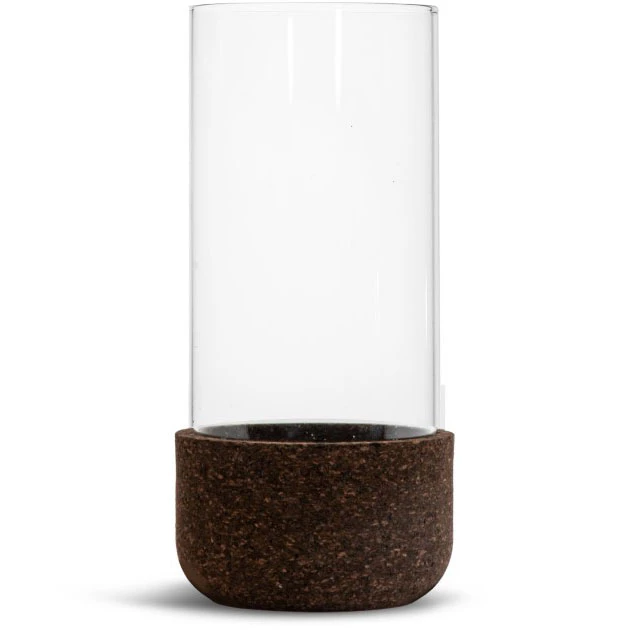 Sagaform Dante Ljuslykta 17 Cm - Ljuslyktor Kork M&ouml;rkbrun