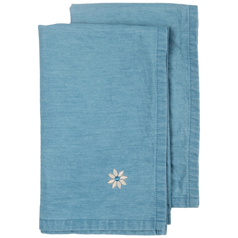 Eden Tygservett 45x45 cm 2-pack, Blå