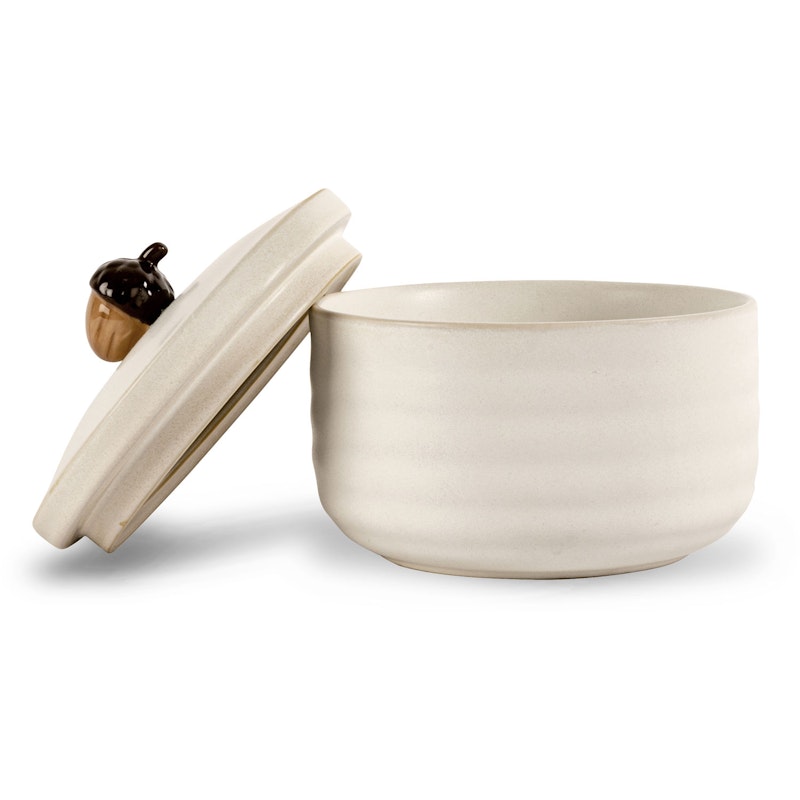 Ellen Burk Med Ekollon, Benvit