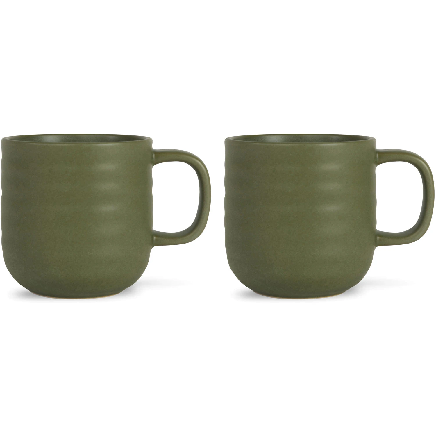 Sagaform Ellen Mugg 37 Cl 2-pack - Kaffekoppar Stengods Grön