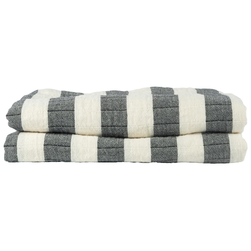 Emilie Pläd 130x170 cm, Svart