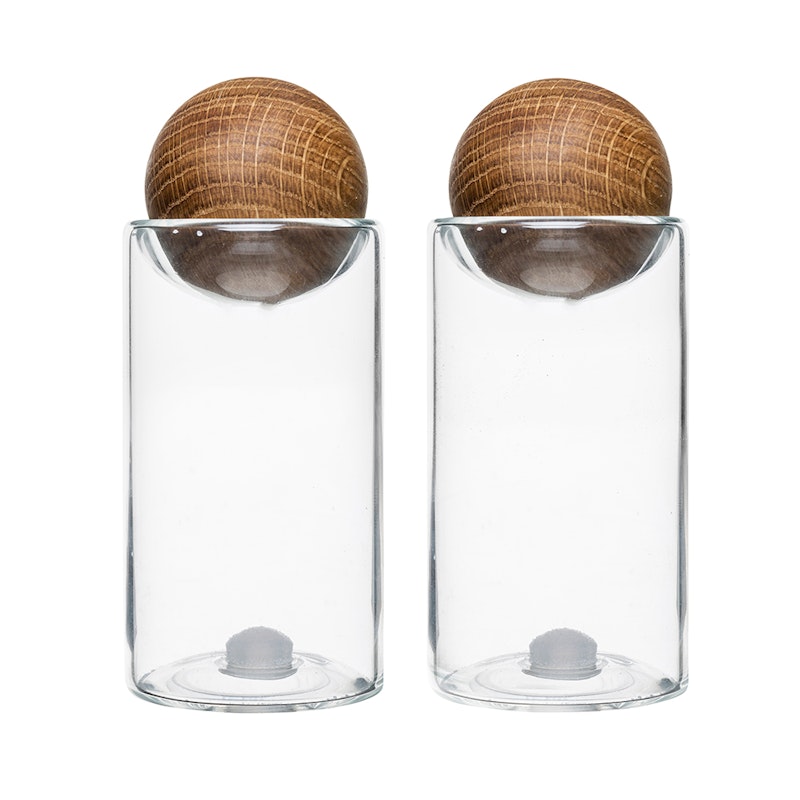 Oak Salt- & Pepparset Med Ekkork, 2-pack