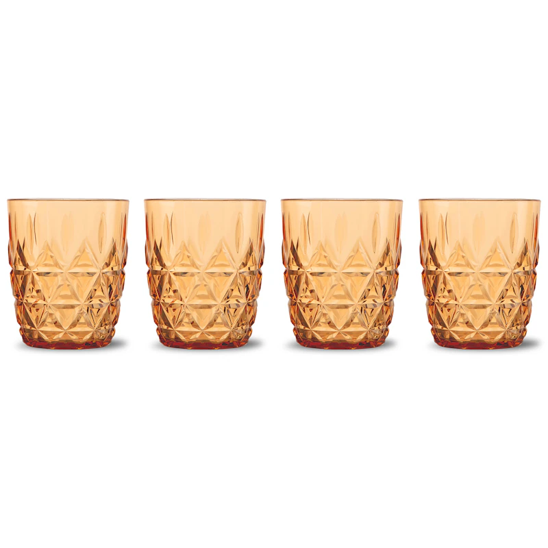 Picnic Juni Vattenglas 4-pack, Amber