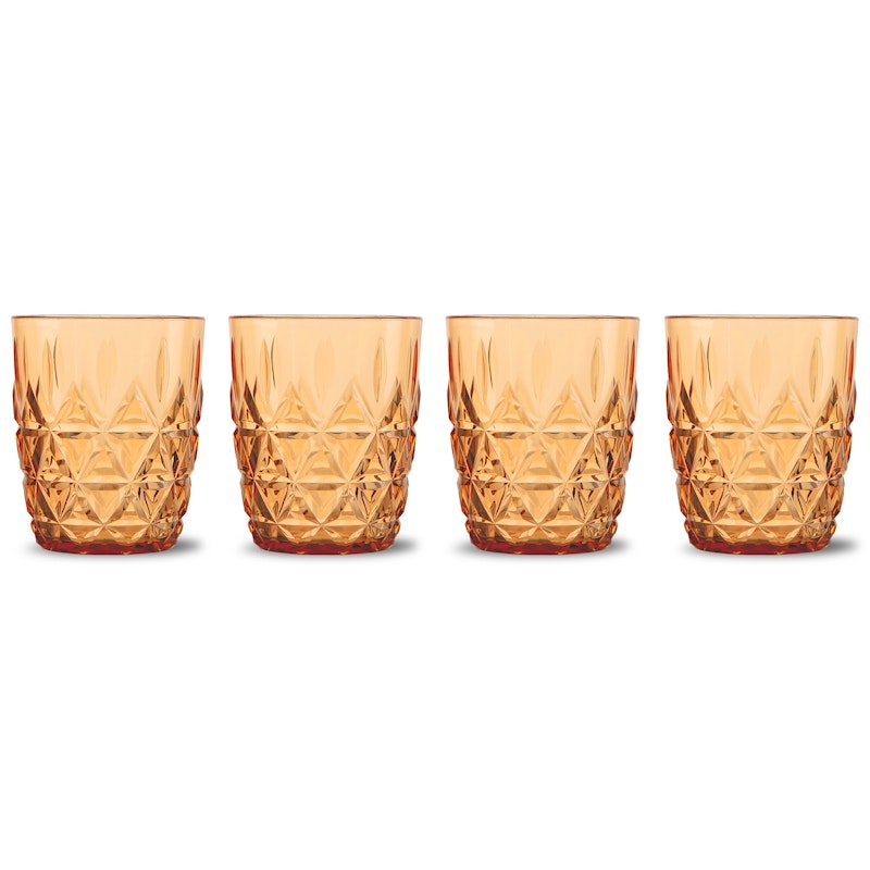 Picnic Juni Vattenglas 4-pack, Amber