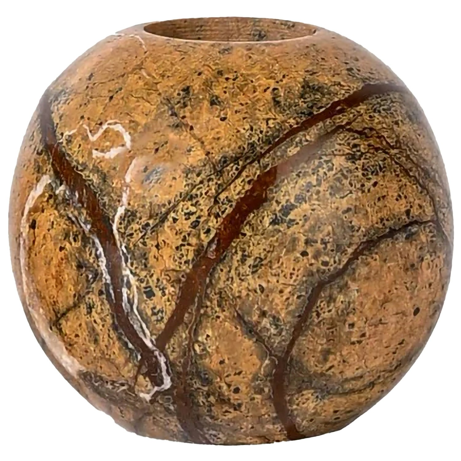 Sagaform Sten Ljusstake - Ljusstakar Marmor Brun