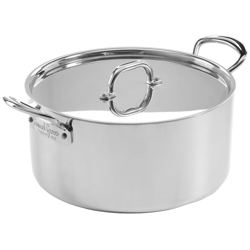 Gryta Med Lock Rostfritt Stål, 2 L