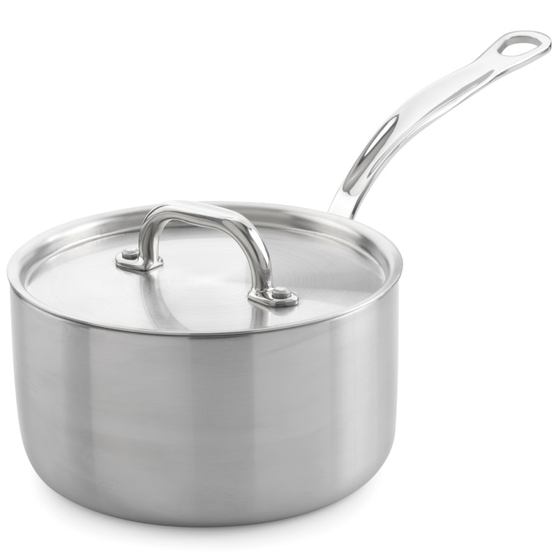 Kastrull Med Lock Rostfritt Stål, 2 L