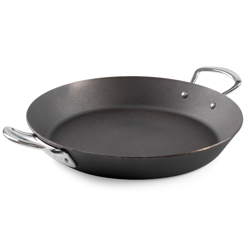 Paellapanna Kolstål, Ø30 cm