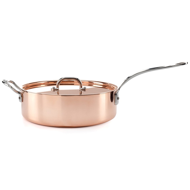 Traktörpanna Med Lock Koppar, Ø26 cm