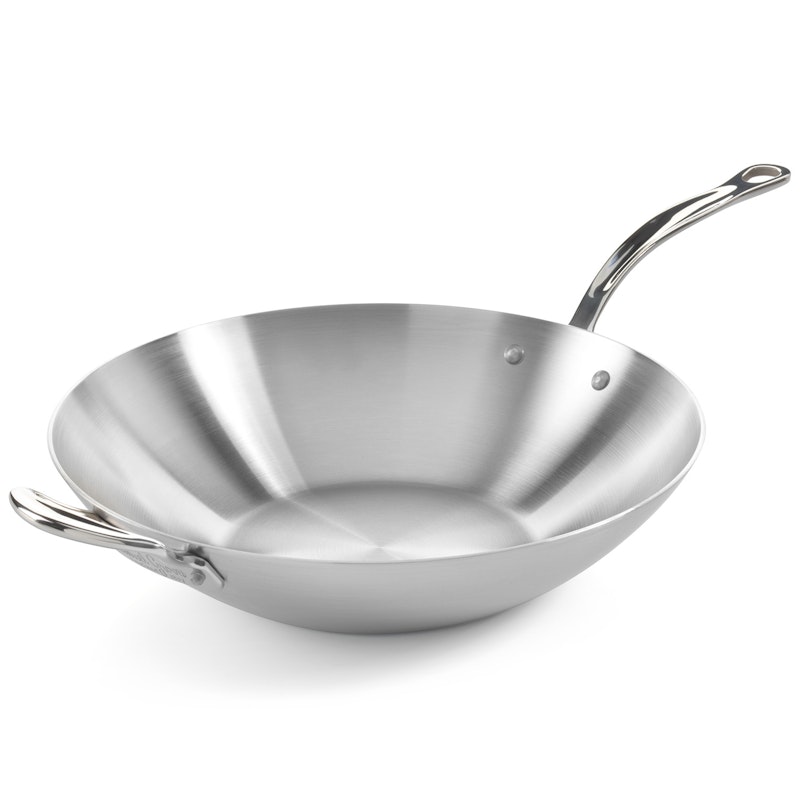 Wokpanna Rostfritt Stål, Ø32 cm