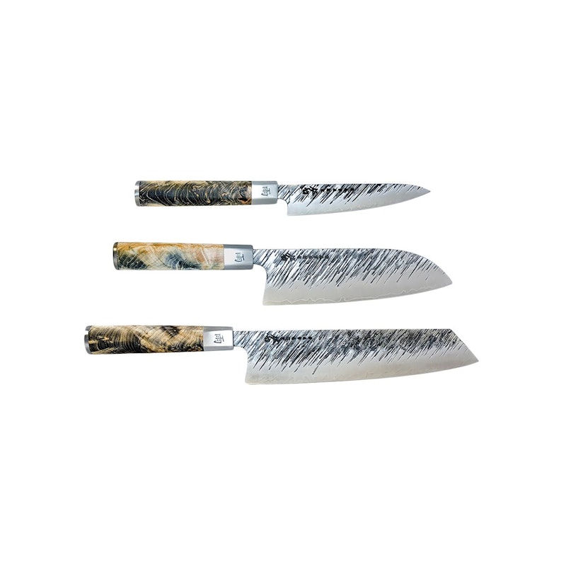 Ame Knivset Petty Santoku Kiritsuke 3 Delar