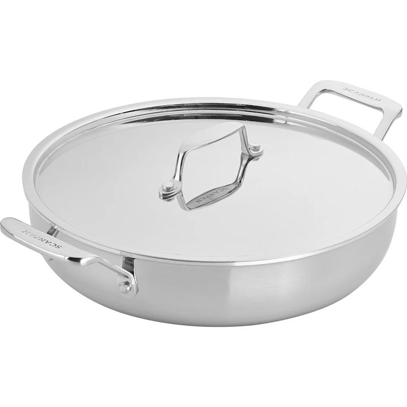 Serveringspanna Med Lock Ø28 cm, Rostfritt Stål