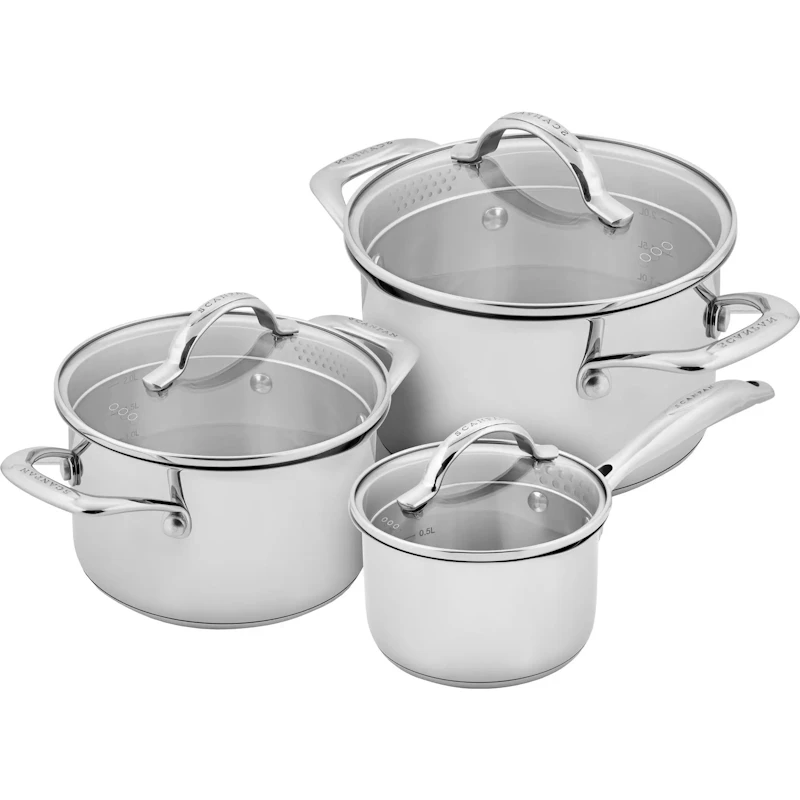 STS Grytset 3-pack, Rostfritt Stål