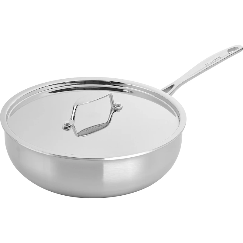 Traktörpanna Med Lock Ø28 cm, Rostfritt Stål