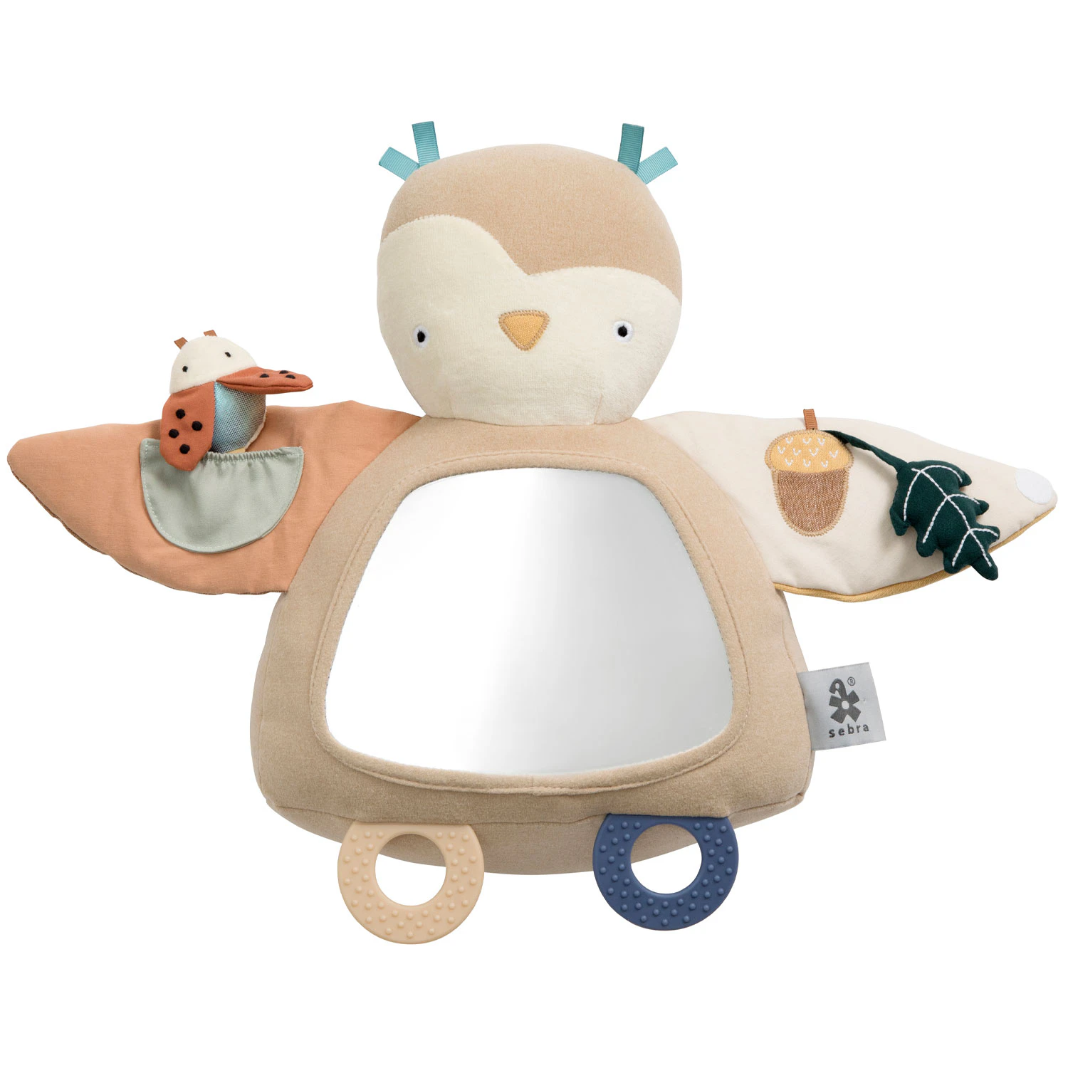 Sebra Blinky The Owl Aktivitetsleksak Maple - Leksaker Bomull Beige