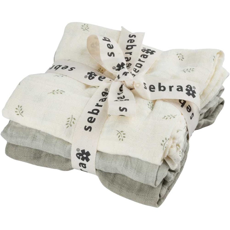 Muslin Babyfilt 3-pack, Sophora Leaves