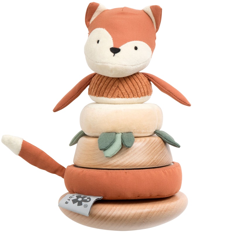 Sparky The Fox Stacking & Tilting Aktivitetsleksak 2-i-1, Fox Tail Red