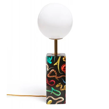 Seletti Snakes Bordslampa - Bordslampor Glas Svart