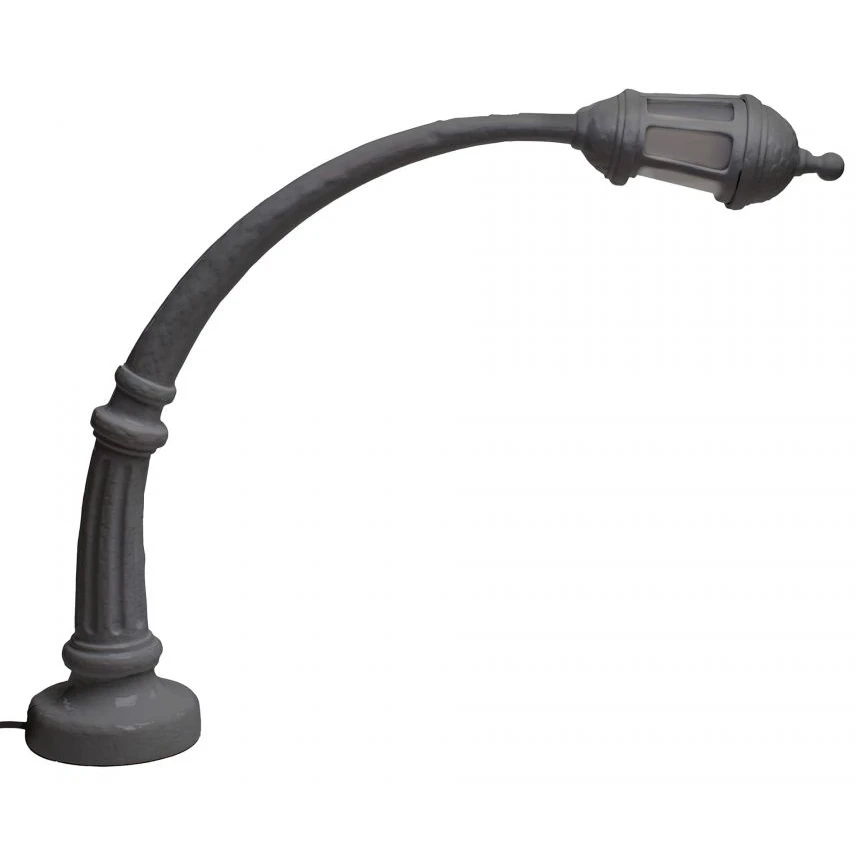 Seletti Street Lamp Bordslampa Gr&aring; - Bordslampor Akryl Vit