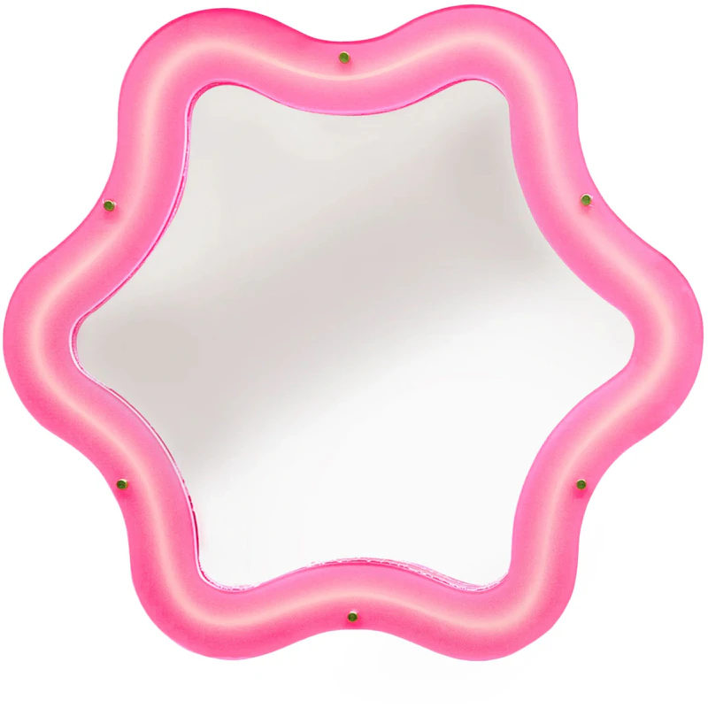 Supercurve Tiny Flower Spegel, Rosa
