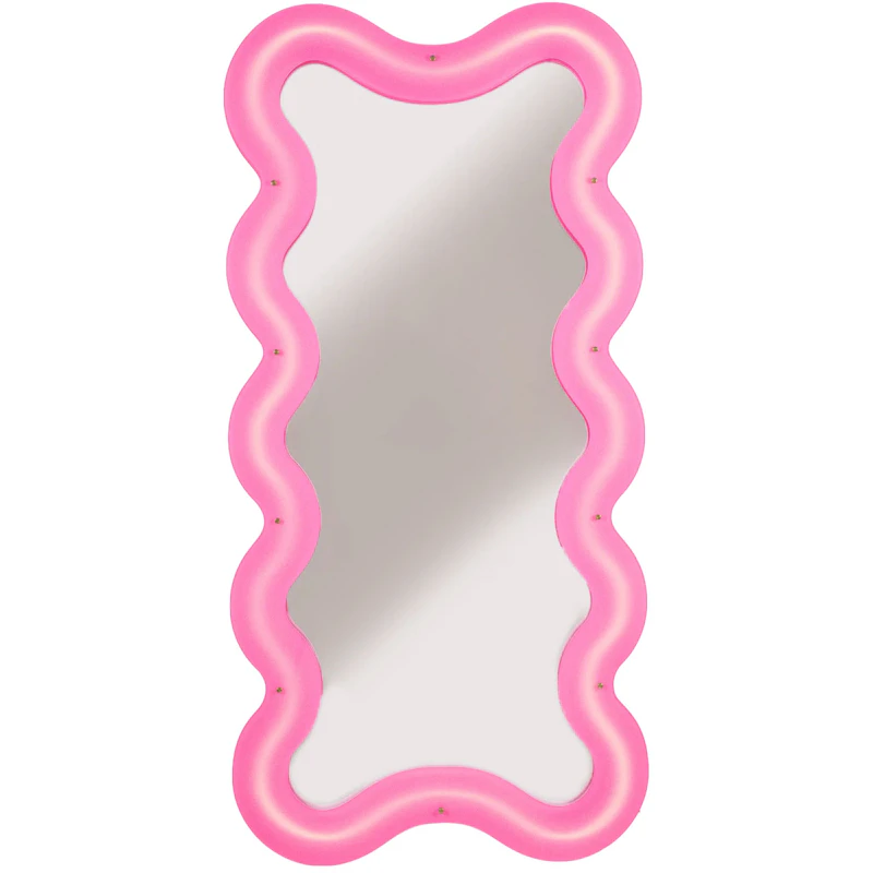 Supercurve Tall Spegel, Rosa