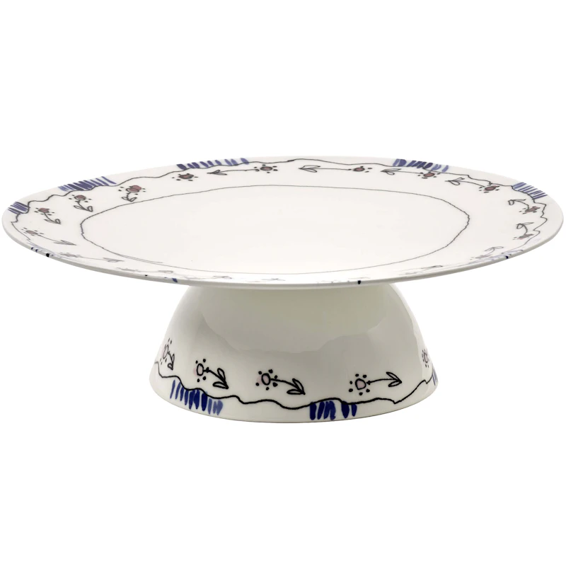 CAKE STAND L ANEMONE MILK MF